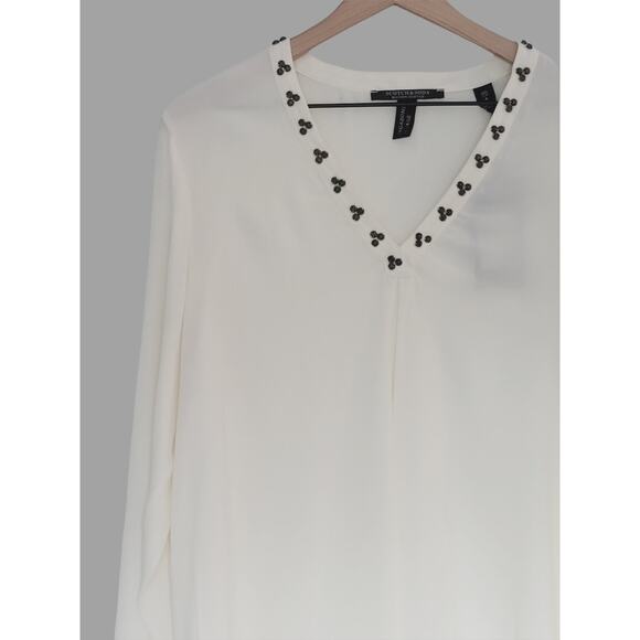 NWT Scotch & Soda Vagabond Voyage Beaded Blouse - Size 4 - Picture 7 of 7